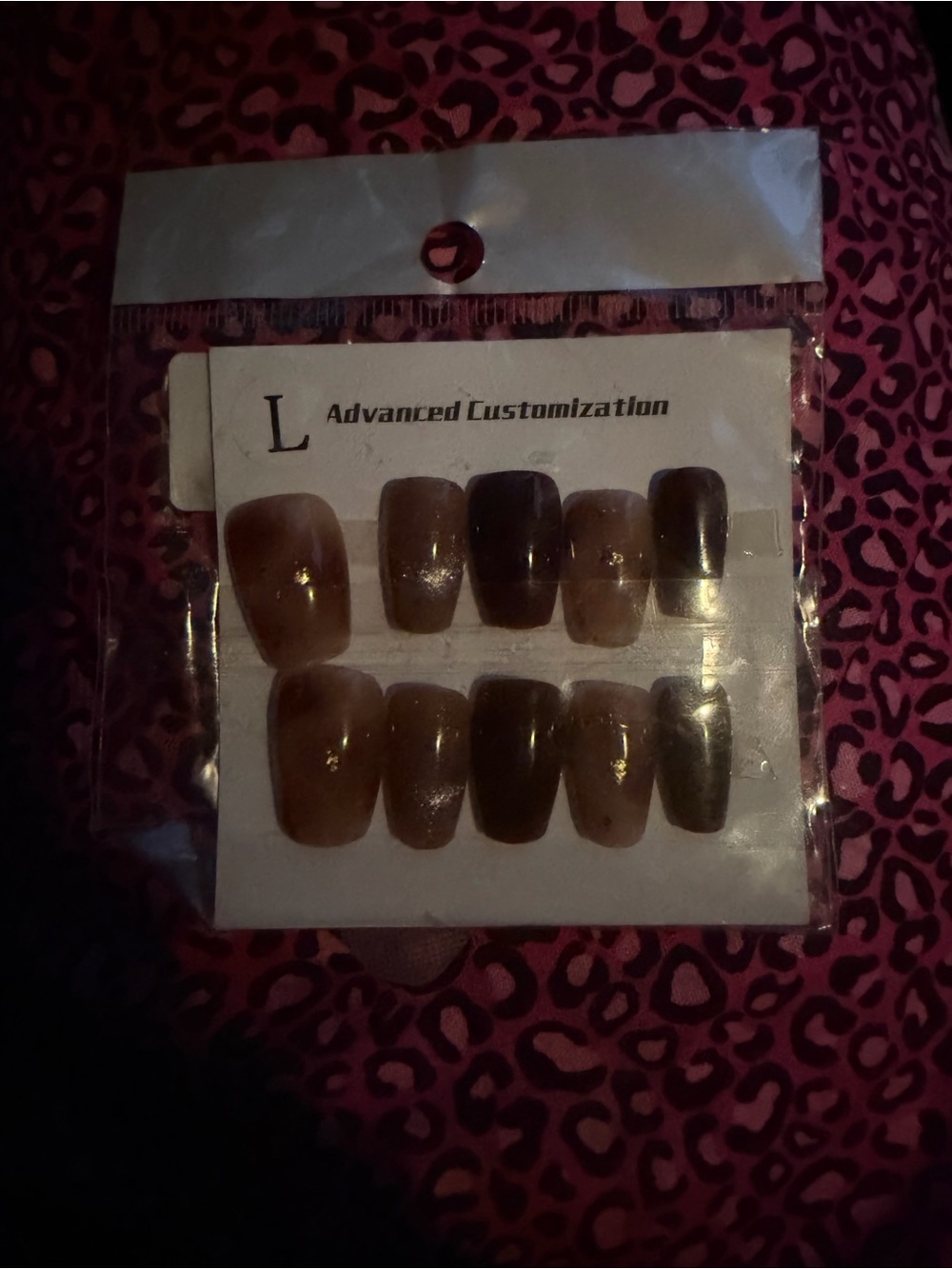 Brown Ombre Press-On Nails